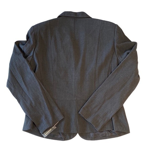 Rafaella 2 Button Stretch Blazer Jacket with Pockets in Grey - Size 14 - Picture 6 of 7